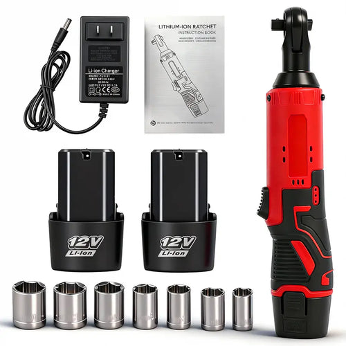 Cordless Electric Ratchet Wrench Kit 3/8"