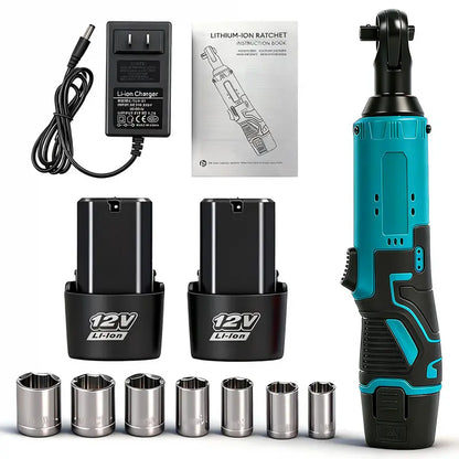 Cordless Electric Ratchet Wrench Kit 3/8"