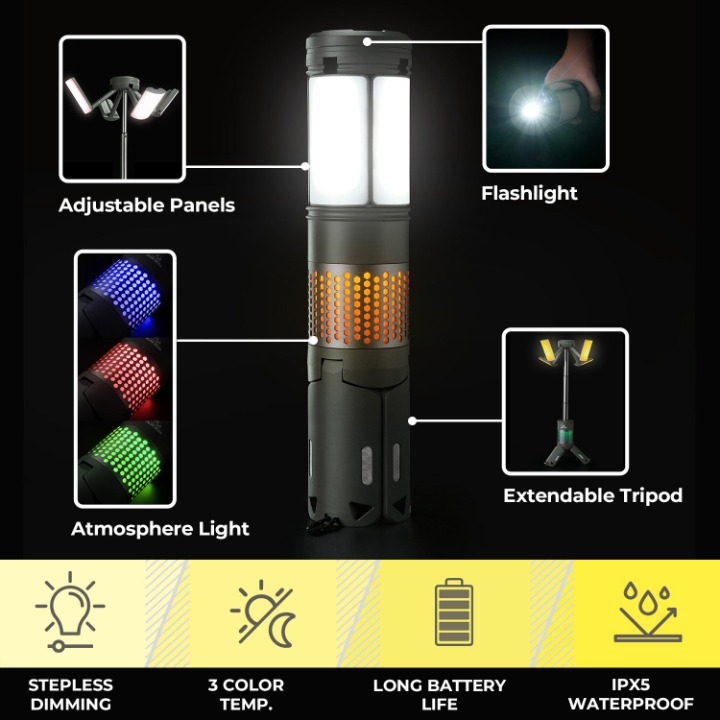 5-in-1 Camping Lantern & Power Bank