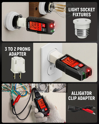 Circuit Breaker Finder Kit KT301 – GFCI Tester & NCV Voltage Detector