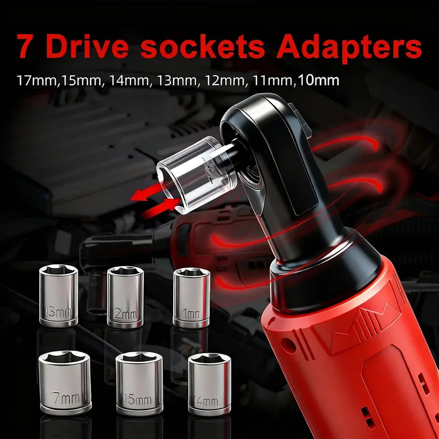 Cordless Electric Ratchet Wrench Kit 3/8"