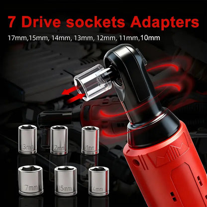 Cordless Electric Ratchet Wrench Kit 3/8"