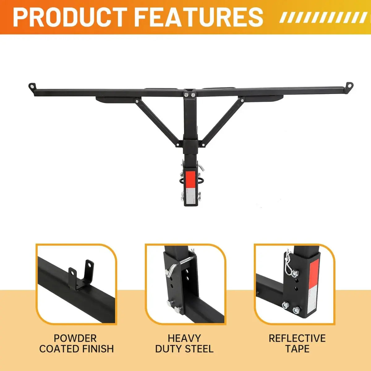 Truck Bed Hitch Extender – Foldable 4FT Extension Rack