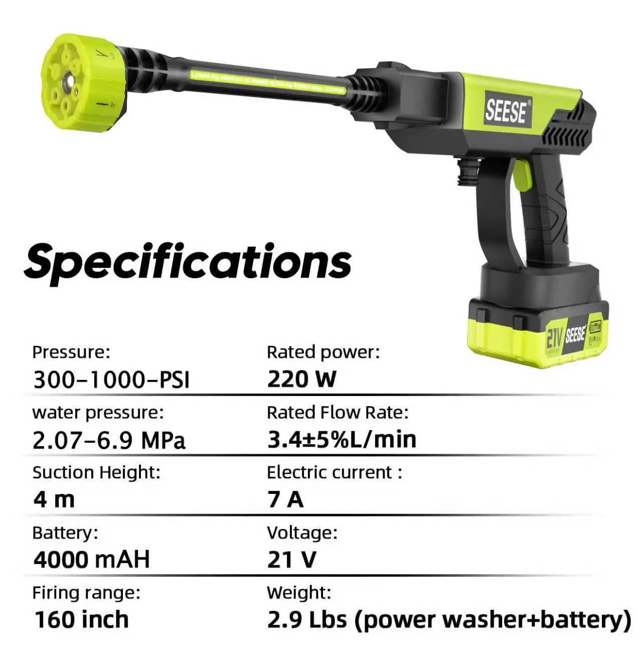 Cordless Portable Pressure Washer