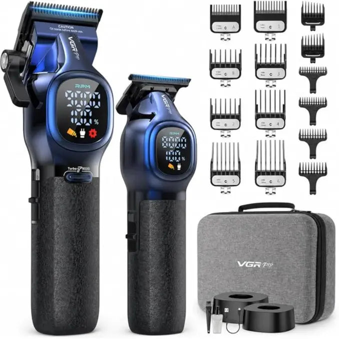 Professional Hair Clippers & Trimmer Set