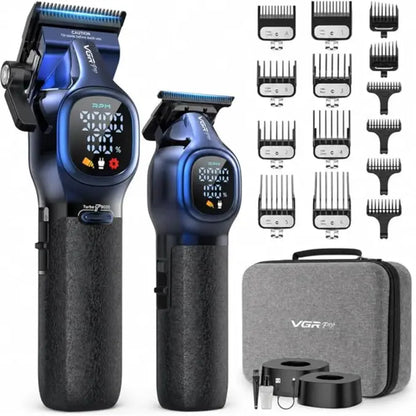 Professional Hair Clippers & Trimmer Set