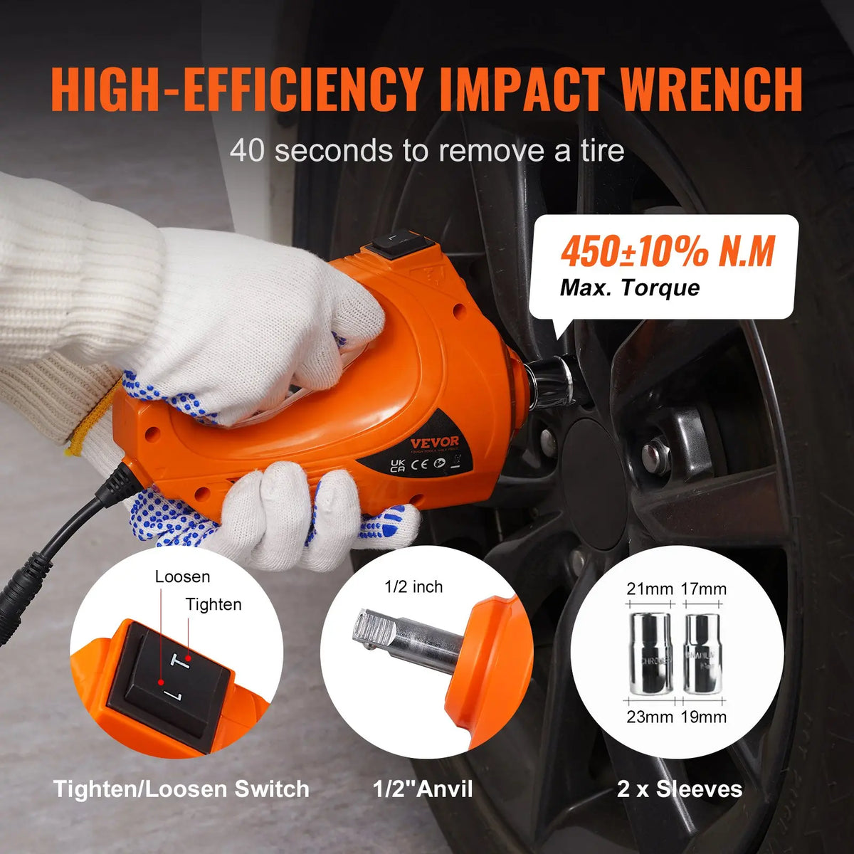 Electric Car Jack Set 5 Ton – Hydraulic Lift with Inflator & LED Light