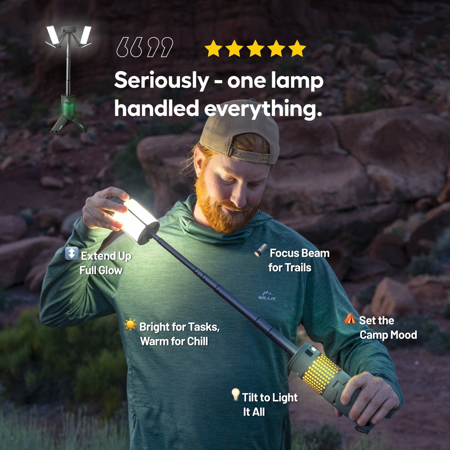 5-in-1 Camping Lantern & Power Bank