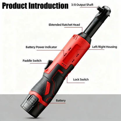 Cordless Electric Ratchet Wrench Kit 3/8"