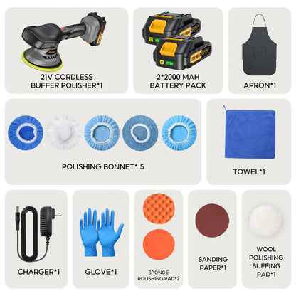 Cordless Car Buffer Polisher 21V