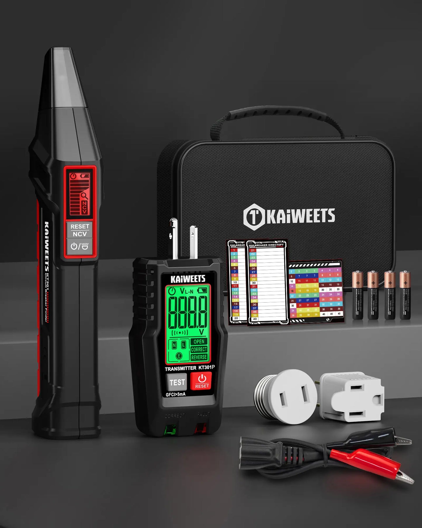 Circuit Breaker Finder Kit KT301 – GFCI Tester & NCV Voltage Detector